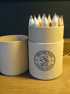 1898 The Post Hotel Ghent Colored Pencils for Sale in Room