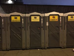 London Fireworks NYE Waterloo Bridge bathrooms