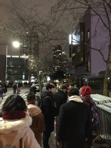 Waterloo Bridge Pink Area Security Queue London Fireworks