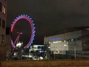 Waterloo Bridge view of London Eye