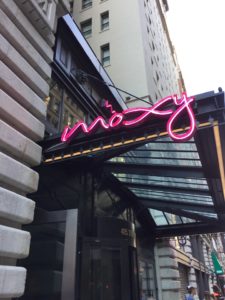 Moxy NYC Times Square entrance 36th and 7th