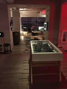 Foosball at The Moxy NYC Times Square