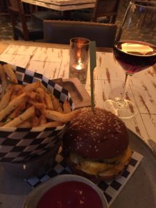 Burger fries Moxy NYC Legasea