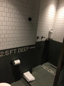 The Moxy NYC Walk In Shower