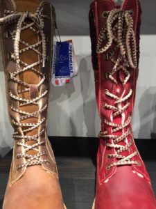 Winter Tall Boots for Women in Red and Tan