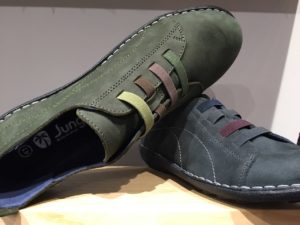 Jungla Green and Blue Walking Shoes for Women