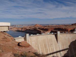 Glen Canyon Dam View in Page Arizona Colorado River