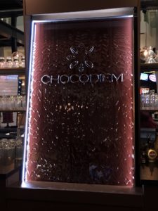 Chocolate Wall at the Chocodiem Bar Bourse