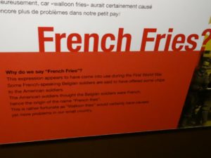 Origin of French Fries at Friet Museum Bruges
