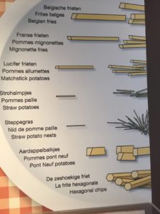 Friet Museum Bruges Types of Belgian Fries