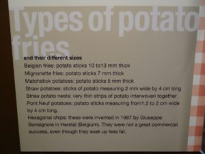 Friet Museum Belgium Fries Types