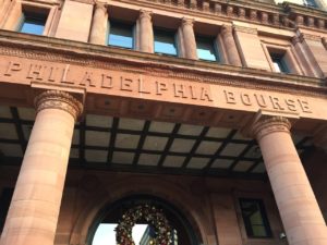 The Philadelphia Bourse building entrance 5th street