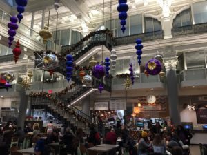 The Bourse Building Christmas Decor