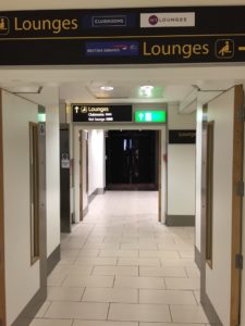 BA Gatwick hallways to the lounges