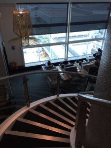 BA Gatwick Lounge Spiral Stairs