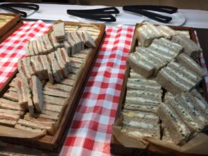 Afternoon Tea Sandwiches BA Gatwick Lounge
