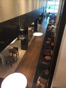 View from above at the BA Gatwick Lounge