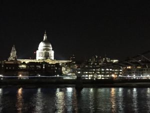 St. Paul's London at night