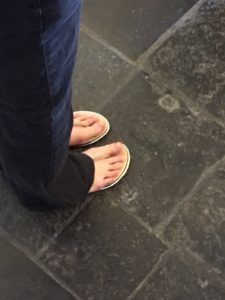 Shoes not appropriate for Bruges Belfry Climb
