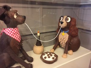 Lady and the Tramp Chocolate at Choco Story Bruges
