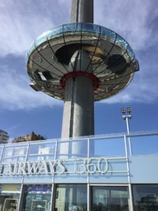 Street View of the i360 pod in Brighton