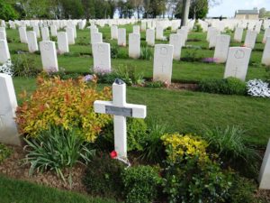 French Soldier buried at Canadian Cemetery Normandy One Day