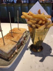 Hilton Bankside Lunch The Distillery Club Sandwich and Chips
