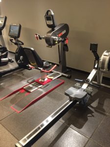 Hilton Bankside gym rowing machine london