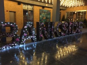 Bankside flower design at the Hilton Bankside