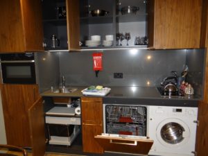Fully stocked kitchen at Native Bankside London flat rental