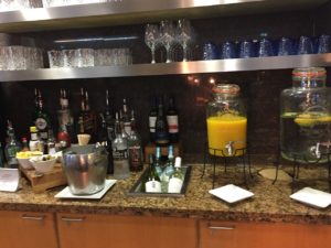 Drink selection AA LHR First Lounge