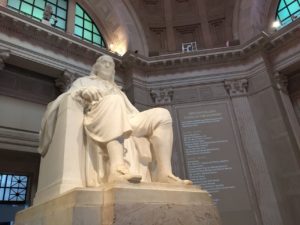 Benjamin Franklin Statue in the Rotunda of Franklin Institute