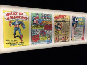 Captain America early comics and advertisements