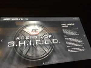 Marvel Agents of Shield interactive display at Universe of Super Heroes