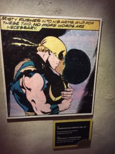 Comic book interracial kiss 1970s Marvel Universe of Super Heroes