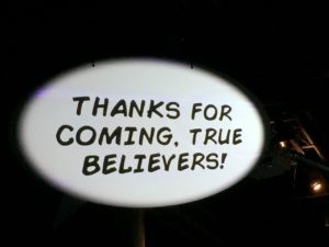 Thanks for coming, true believers from Stan Lee