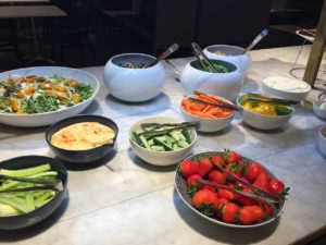 Qantas lounge heathrow salad