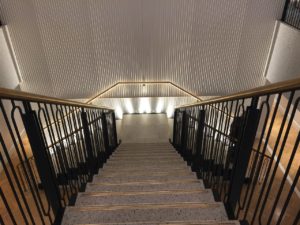Qantas lounge heathrow design stairs