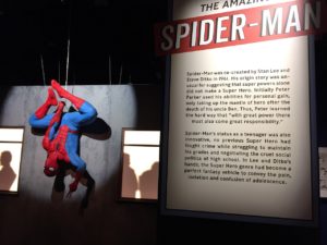 Spiderman selfie photo area at Marvel universe of superheroes