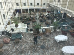 Jurys Inn Lobby View from Inside Room