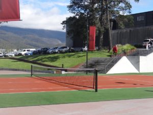 MONA Tennis Court entrance