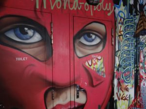 Street art Mona ferry