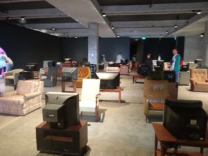 MONA art exhibit televisions