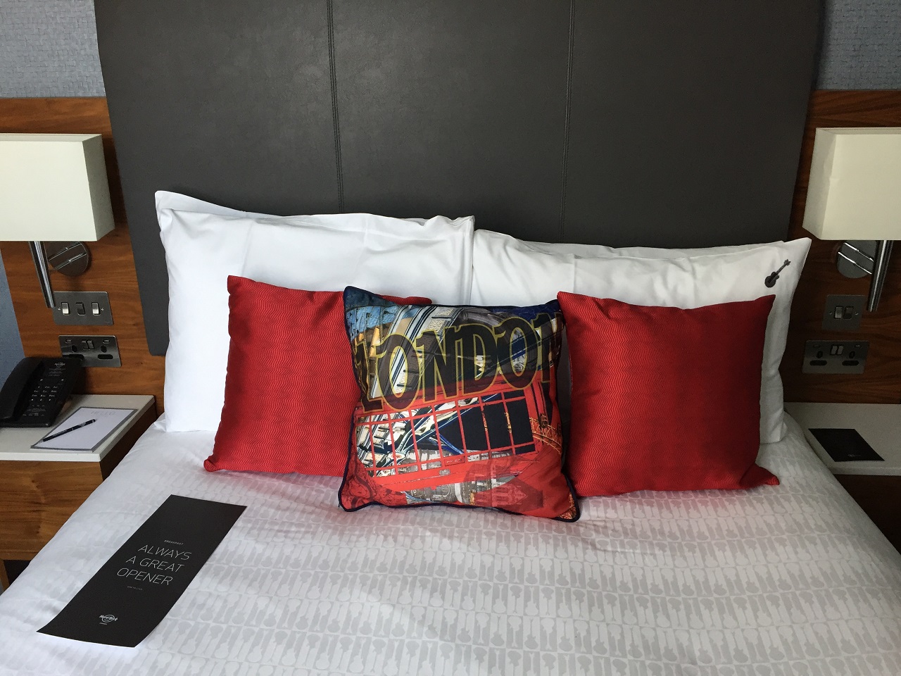 Hard Rock Hotel London bedding decor