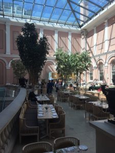 The Wallace Restaurant courtyard