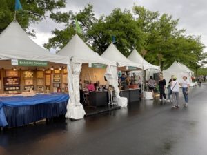 Flower Show shopping kiosks