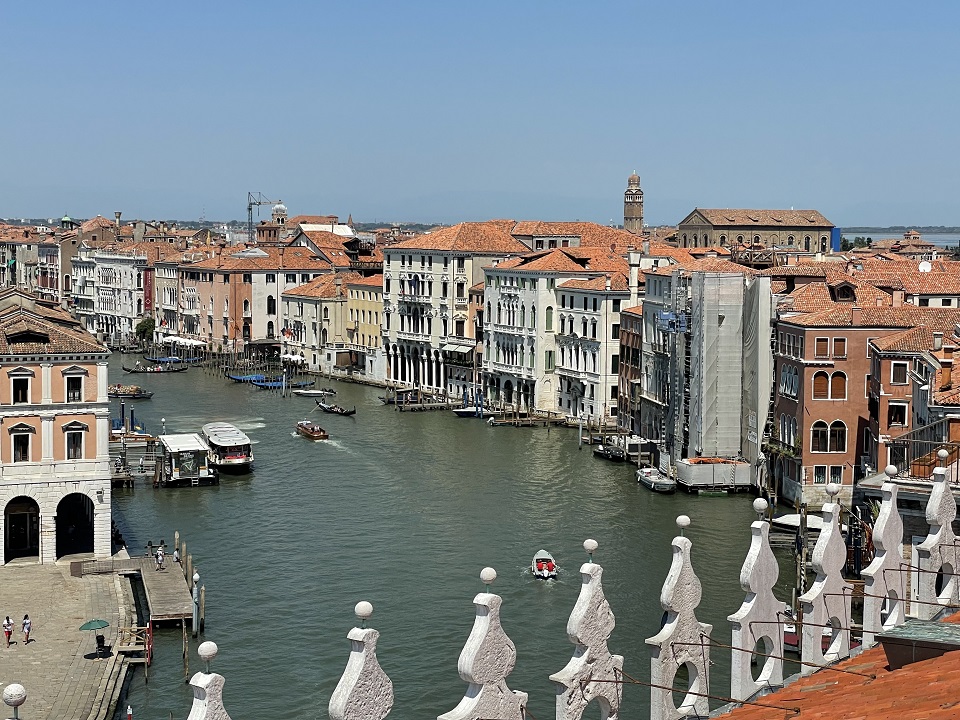 Venice Grand Canal View from Free Rooftop Viewing Point