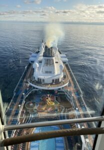 Ovation of the Seas view from the NorthStar Observation Pod