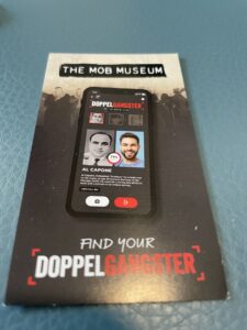 Mob Museum CSI Experience to find your doppelganster fingerprint analysis
