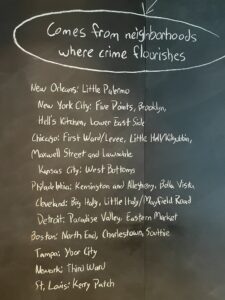 Mob Museum Recruiting Neighborhoods in various US Cities